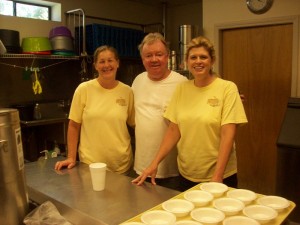 At left is Rene Taylor, Sandy Wyatt - owner; and right - Cindy Gray -- all cooks at the Opry.